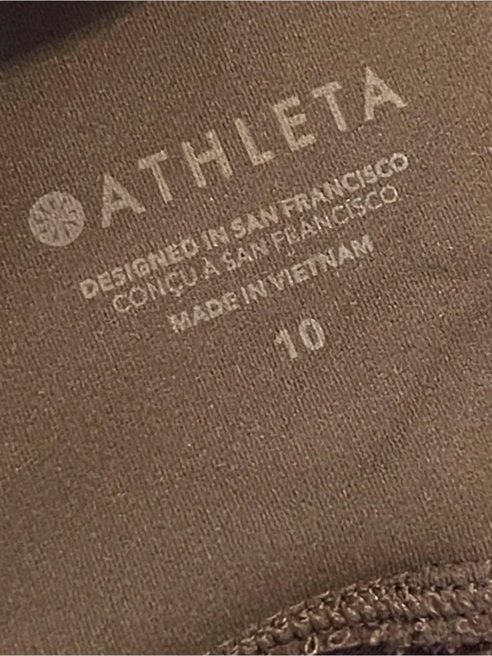 Beautiful Athleta endless high rise pants size 10 in brown